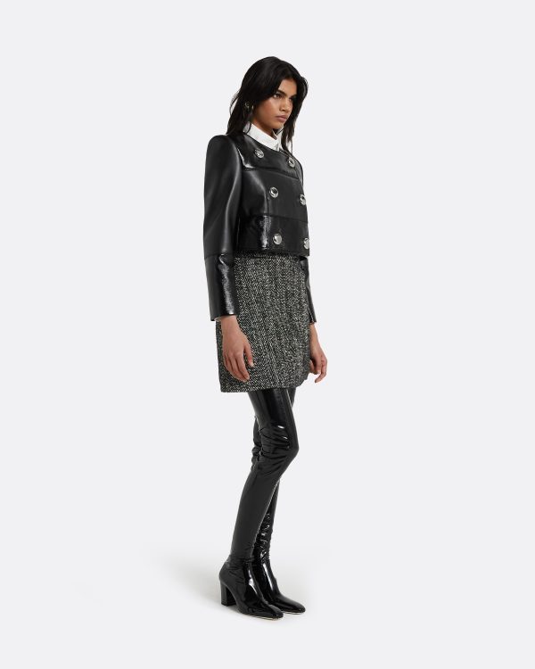 Bronagh Black Wool Skirt - Image 4