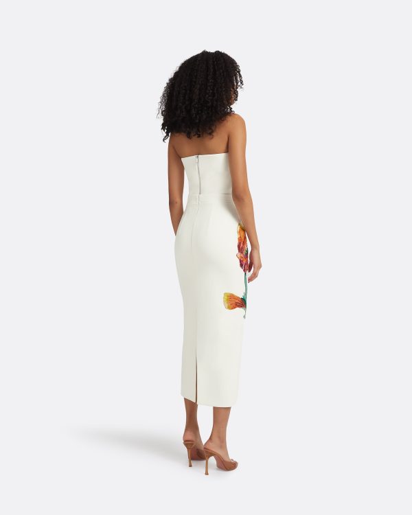 Grainee Ivory & Poppy Field Embroidery Skirt - Image 2