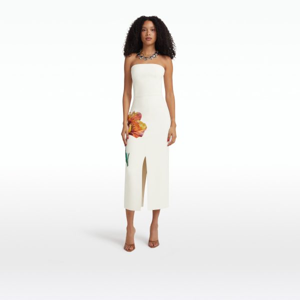 Grainee Ivory & Poppy Field Embroidery Skirt - Image 5
