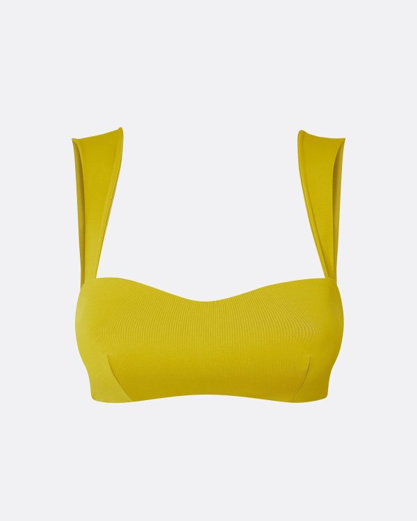 Willa Chartreuse Bikini Top - Image 5