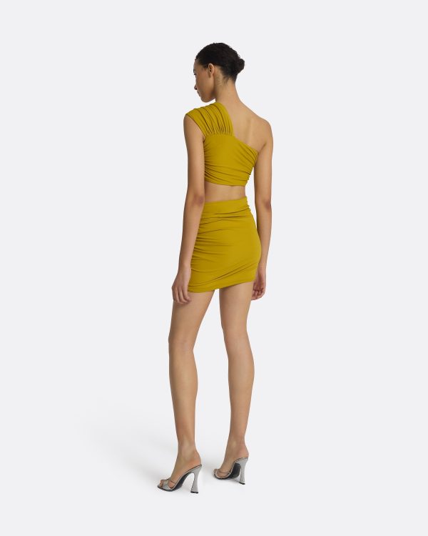 Shauna Chartreuse Swim Skirt - Image 2