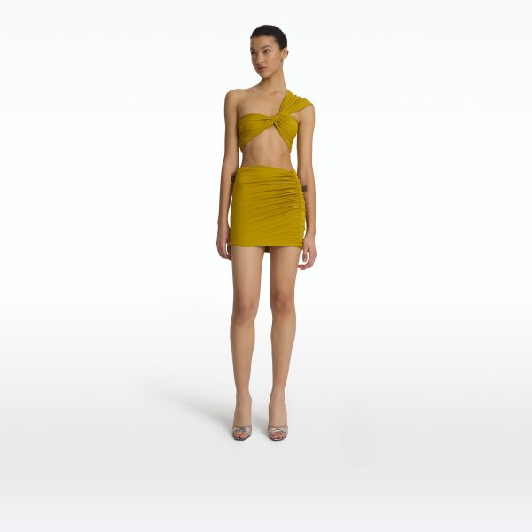 Shauna Chartreuse Swim Skirt - Image 6
