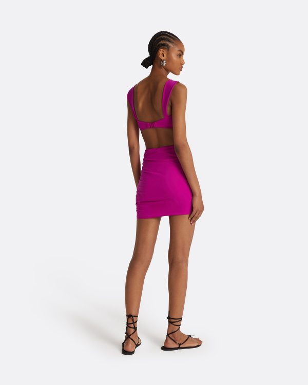 Shauna Magenta Swim Skirt - Image 2