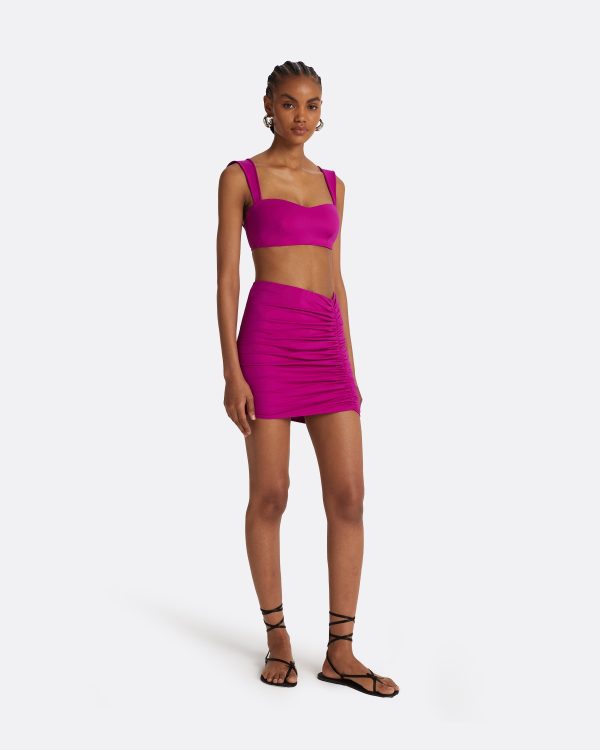 Shauna Magenta Swim Skirt - Image 4