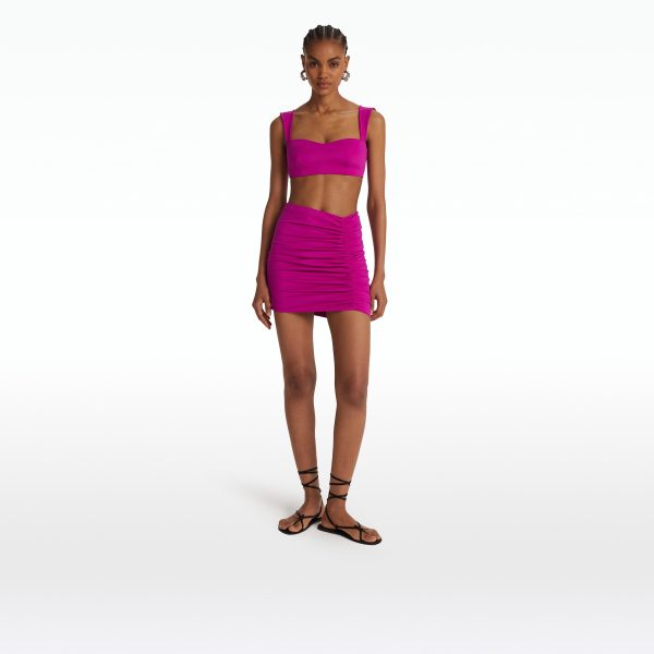 Shauna Magenta Swim Skirt - Image 6