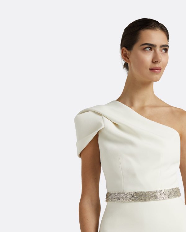 Xebe Ivory Top With Embroidered Belt - Image 3