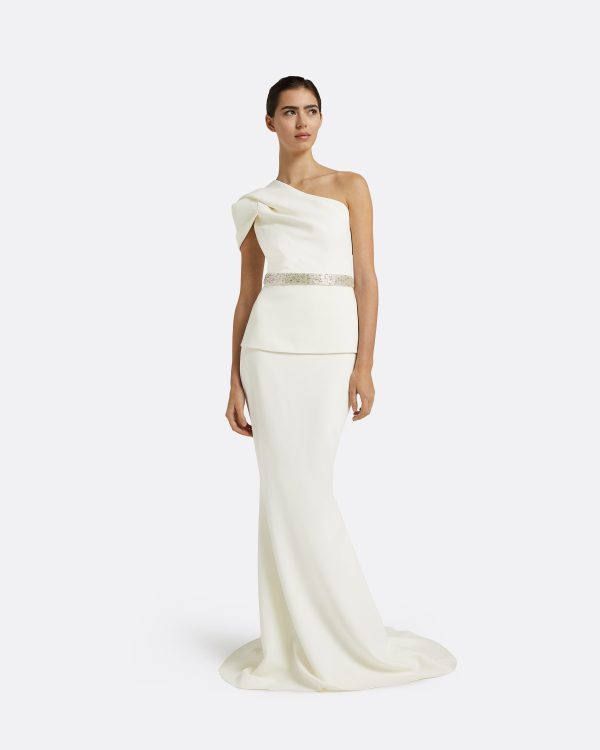 Xebe Ivory Top With Embroidered Belt - Image 5