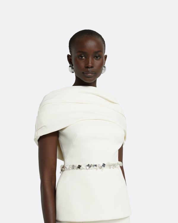 Loura Ivory Embroidered Top - Image 3