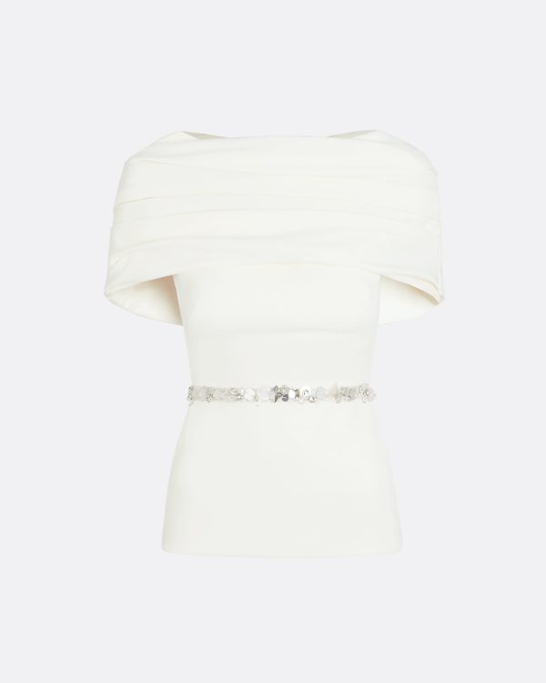 Loura Ivory Embroidered Top - Image 5