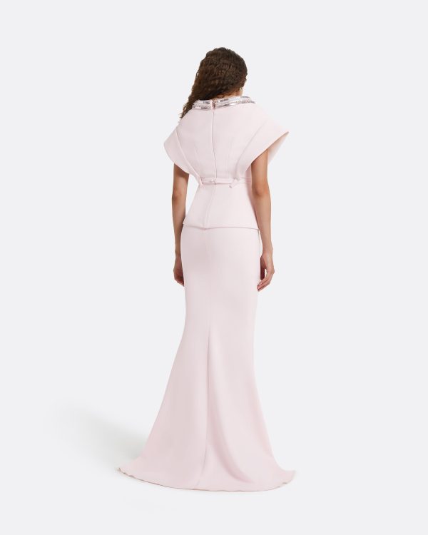 Silvia Barely Pink Embroidered Top - Image 2