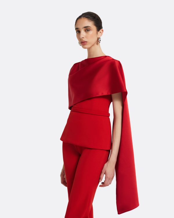 Evangeline Dazzling Red Top - Image 3
